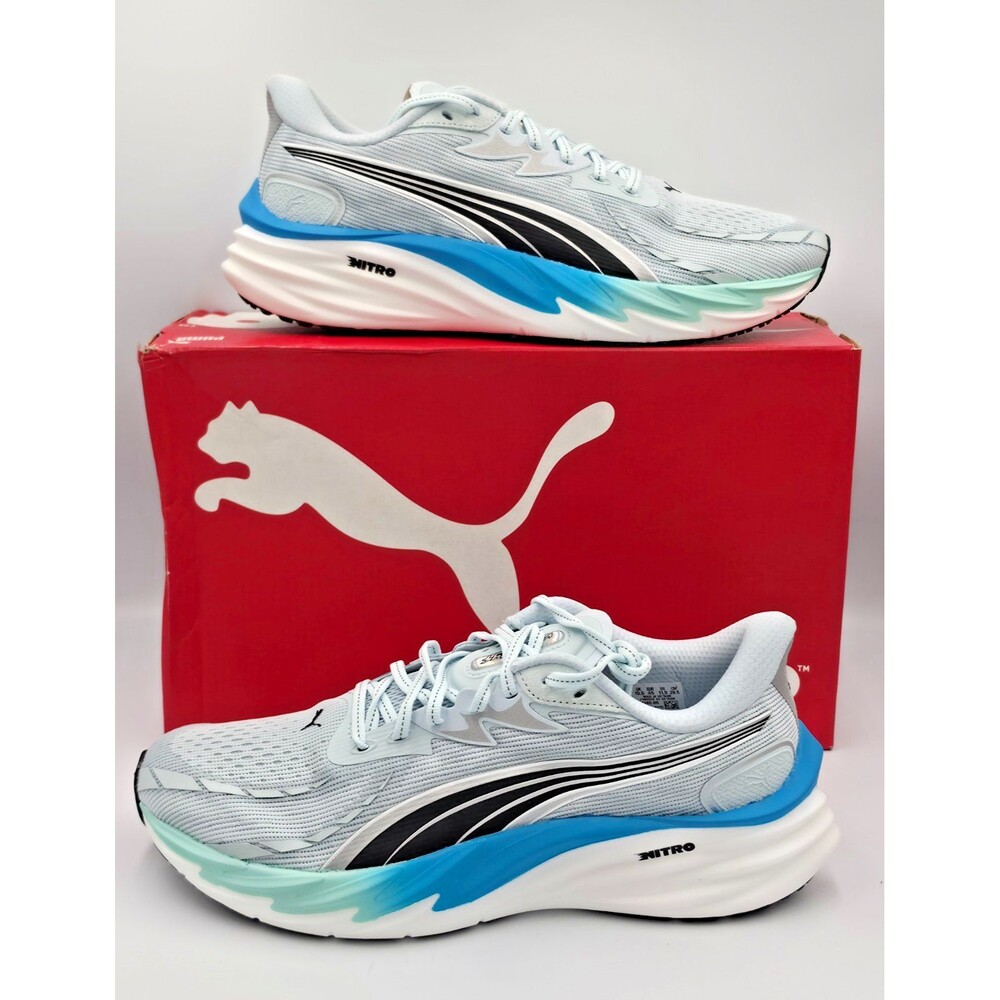 PUMA Velocity NITRO 4 Sea Glass Speed Blue Men's 11.5 Running Shoes 311140-06
